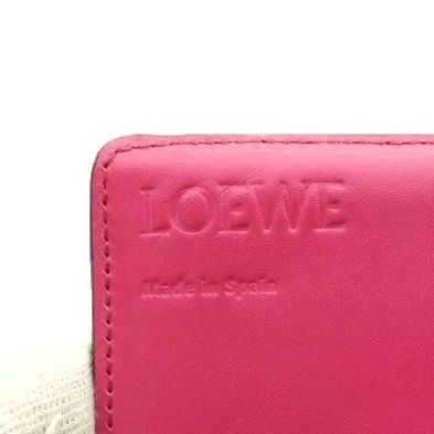 Loewe Anag Lambskin Bifold Wallet Pink SS
