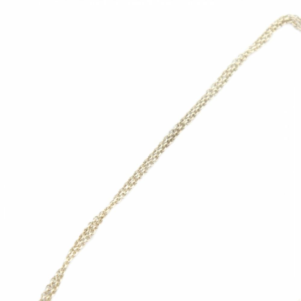 Tiffany & Co Infinity Double Chain Necklace Pendant Silver