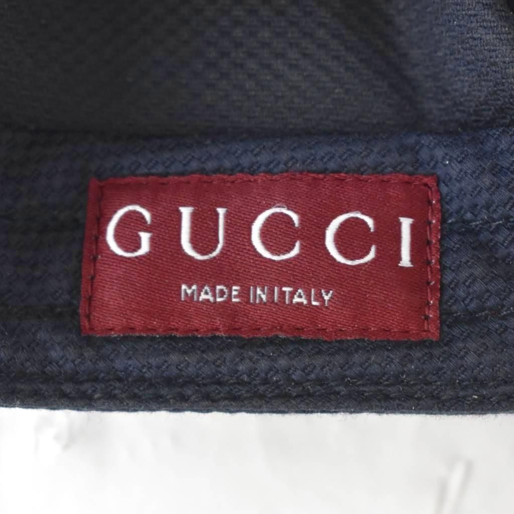 Gucci Hat Baseball Cap Logo Embroidery XL Navy