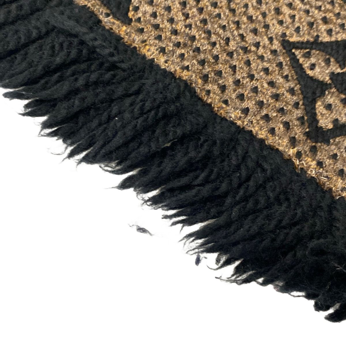 Louis Vuitton Scarf Echarpe Giant Monogram Jungle Black Beige Leopard