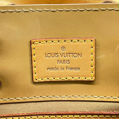 Louis Vuitton Handbag Monogram Vernis Reed PM Noisette Leather