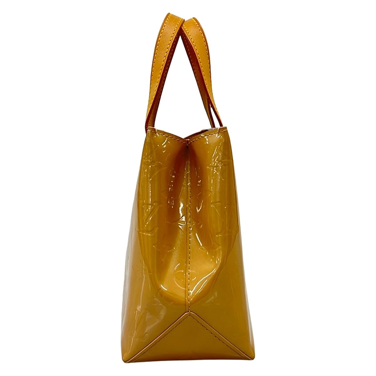 Louis Vuitton Handbag Monogram Vernis Reed PM Noisette Leather