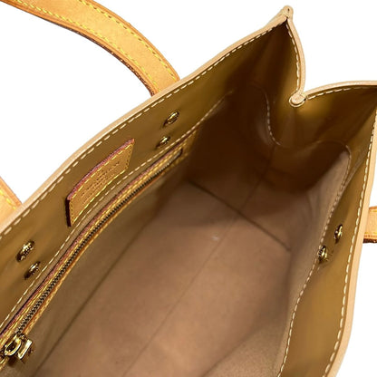 Louis Vuitton Handbag Monogram Vernis Reed PM Noisette Leather