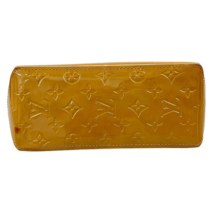 Louis Vuitton Handbag Monogram Vernis Reed PM Noisette Leather