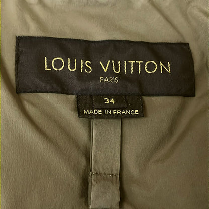 Louis Vuitton Coat 34 S Khaki Winter Zip Up 2-Way