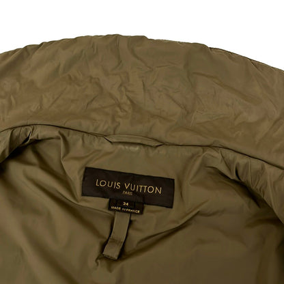 Louis Vuitton Coat 34 S Khaki Winter Zip Up 2-Way