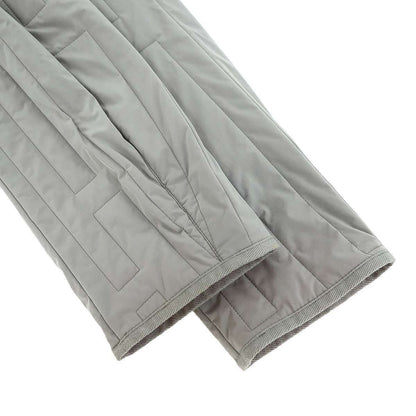 Hermes Quilted Nylon Zip Up Jacket Khaki Orange 50