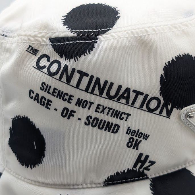 Prada Bucket Hat Nylon Triangle Logo Black White Dot Polka Dot Hat