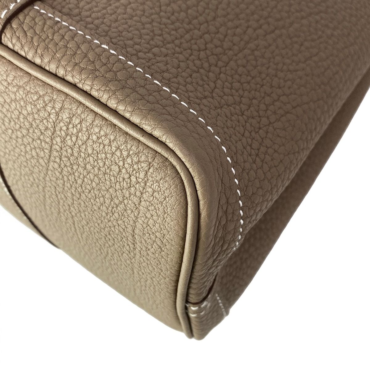 Hermes Tote Garden Party TPM Etoupe Silver