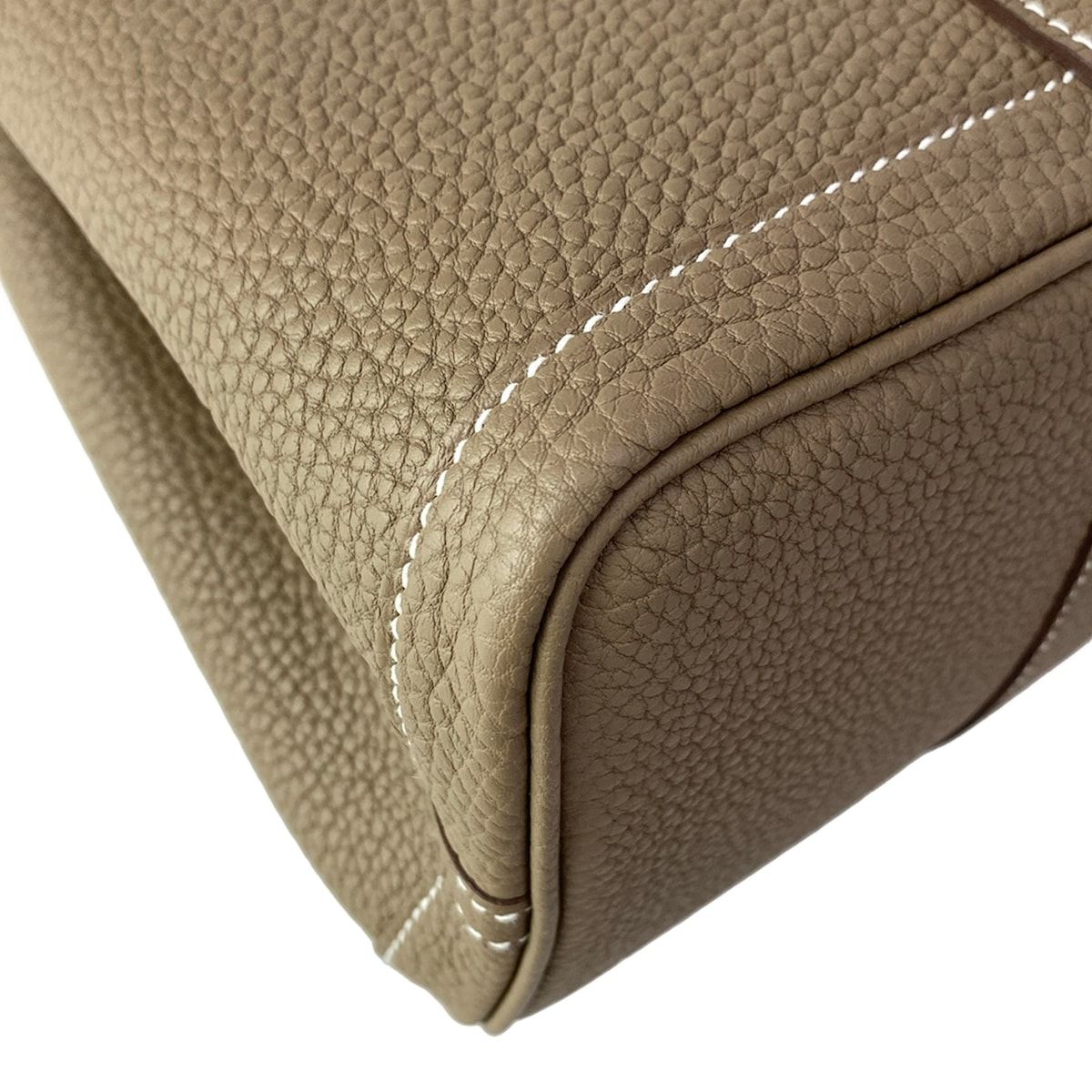 Hermes Tote Garden Party TPM Etoupe Silver