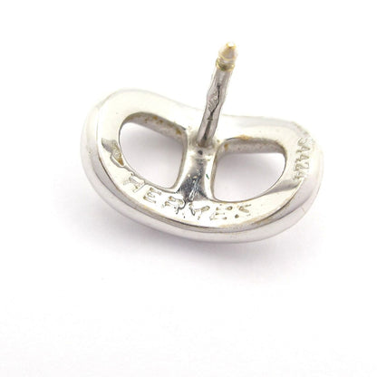 Hermes Earrings Chaine D'ancre Silver 18k White Gold