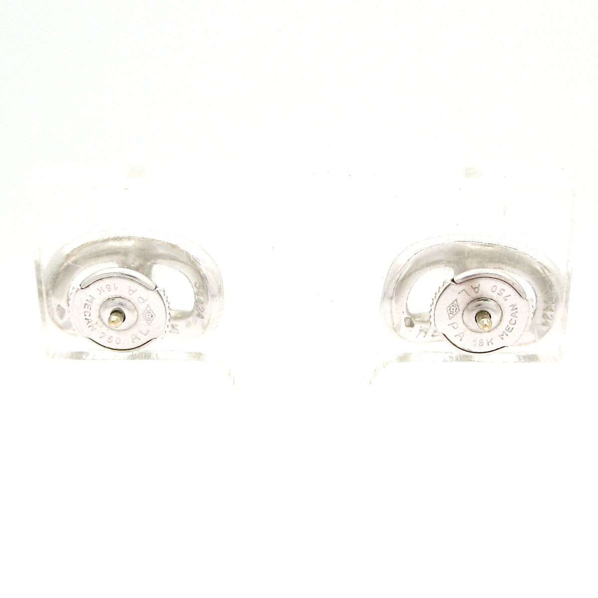 Hermes Earrings Chaine D'ancre Silver 18k White Gold