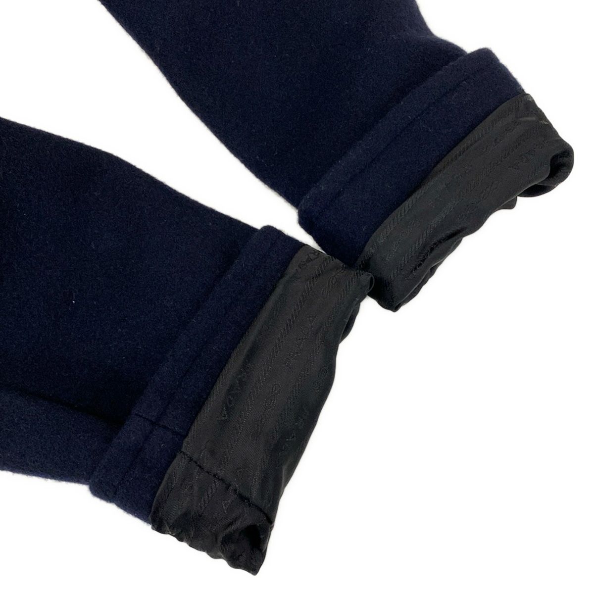 Prada Pcoat 38 S Dark Navy Long Sleeve Autumn Winter Wool Jacket