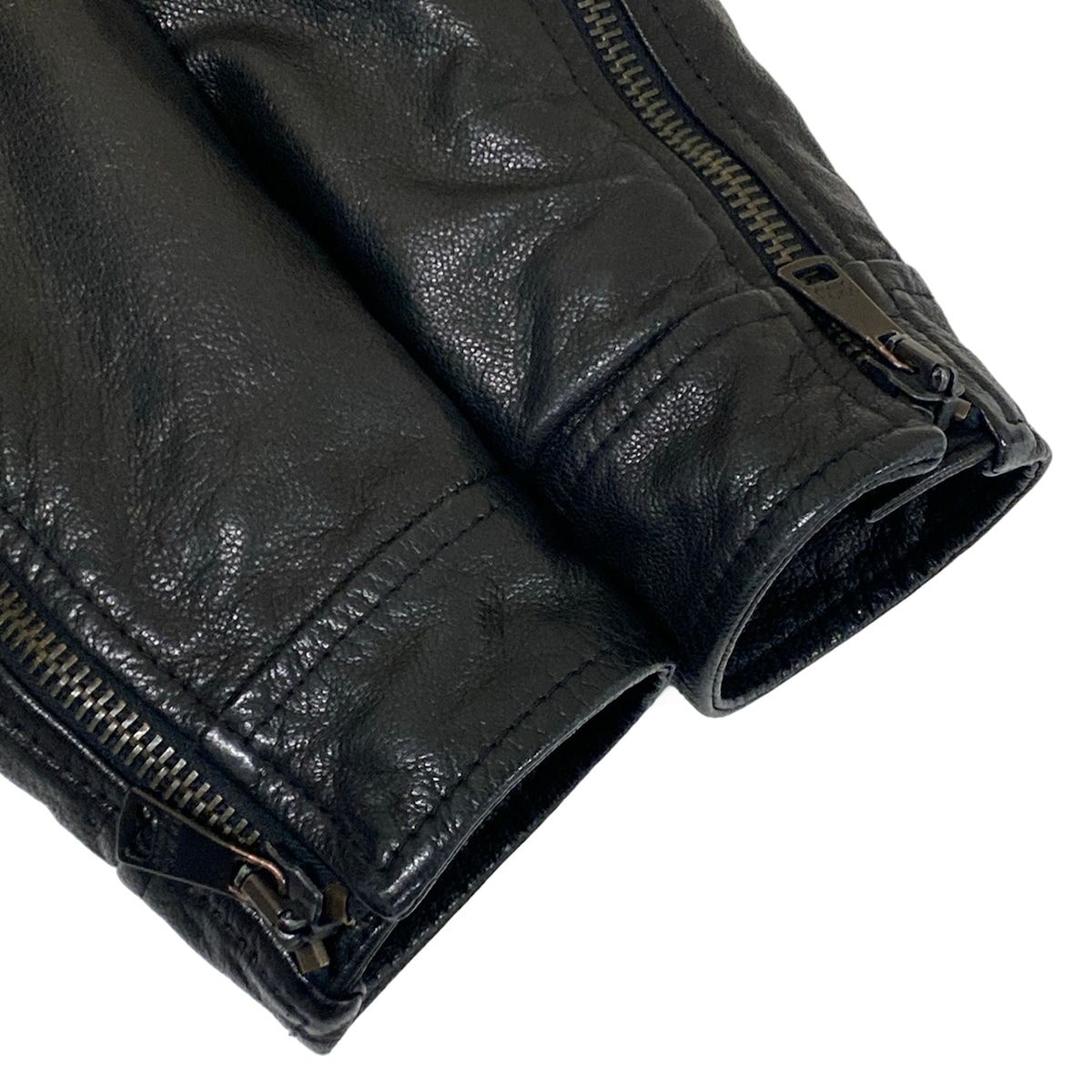 Dolce & Gabbana Riders Jacket 44 S Black Long Sleeve Leather Autumn Winter