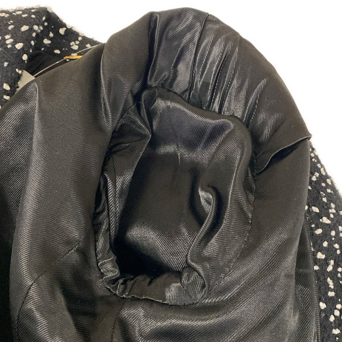 Saint Laurent Paris Coat Black White Winter Cotton