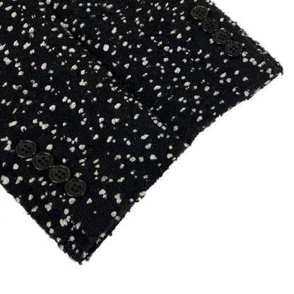 Saint Laurent Paris Coat Black White Winter Cotton