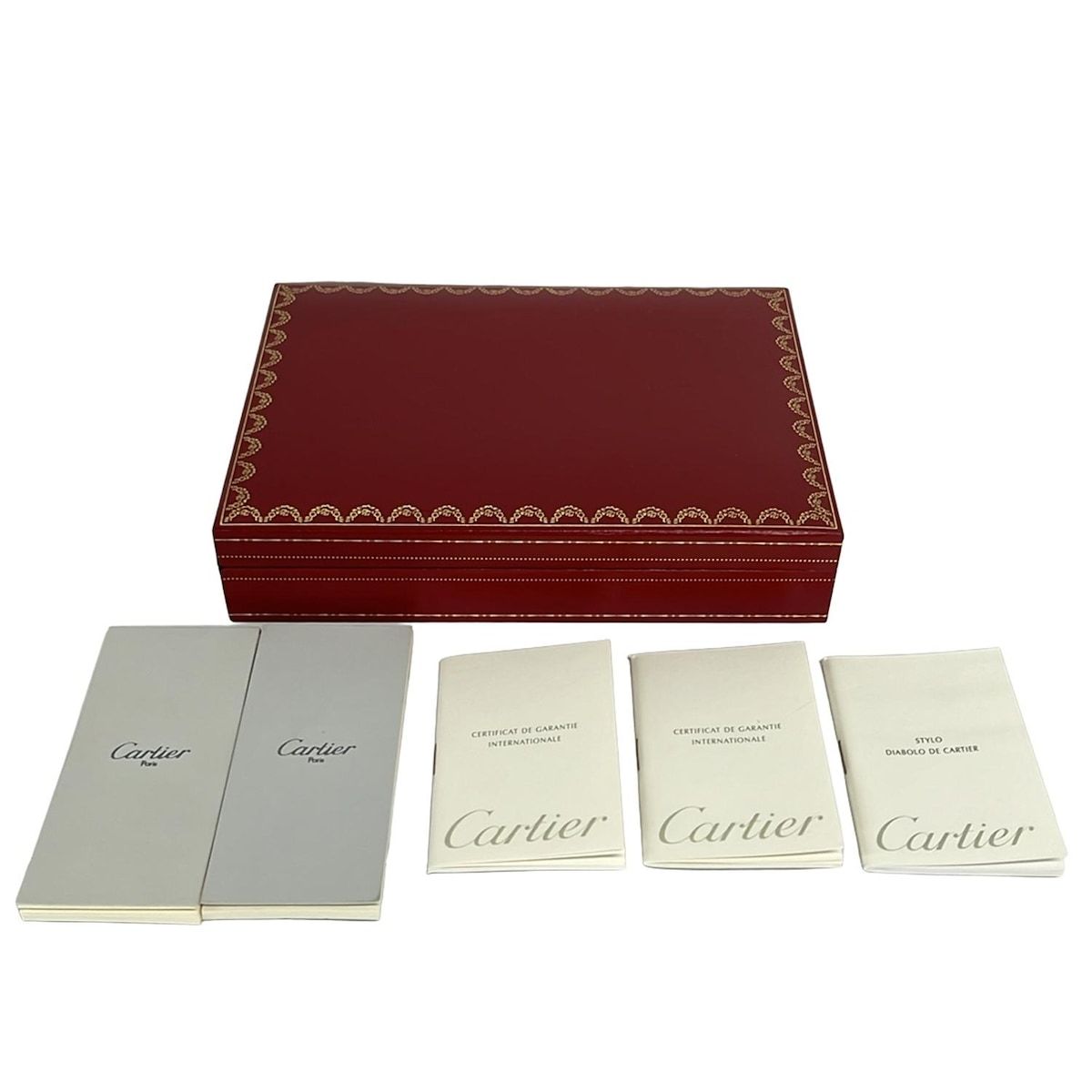 Cartier Diavolo Black Gold Stationery Writing Instrument Set Mechanical Pen