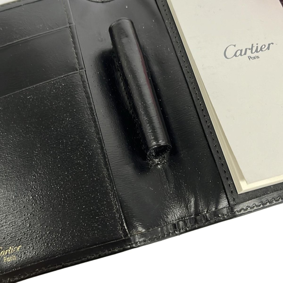 Cartier Diavolo Black Gold Stationery Writing Instrument Set Mechanical Pen