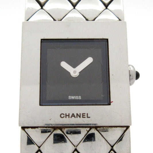 Chanel Watch Quilted Black