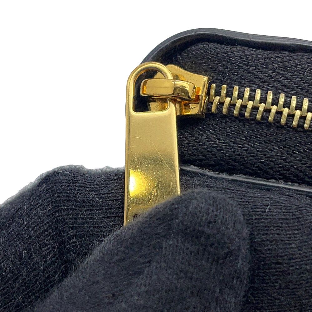 Celine Wallet Large Zip Triomphe Black