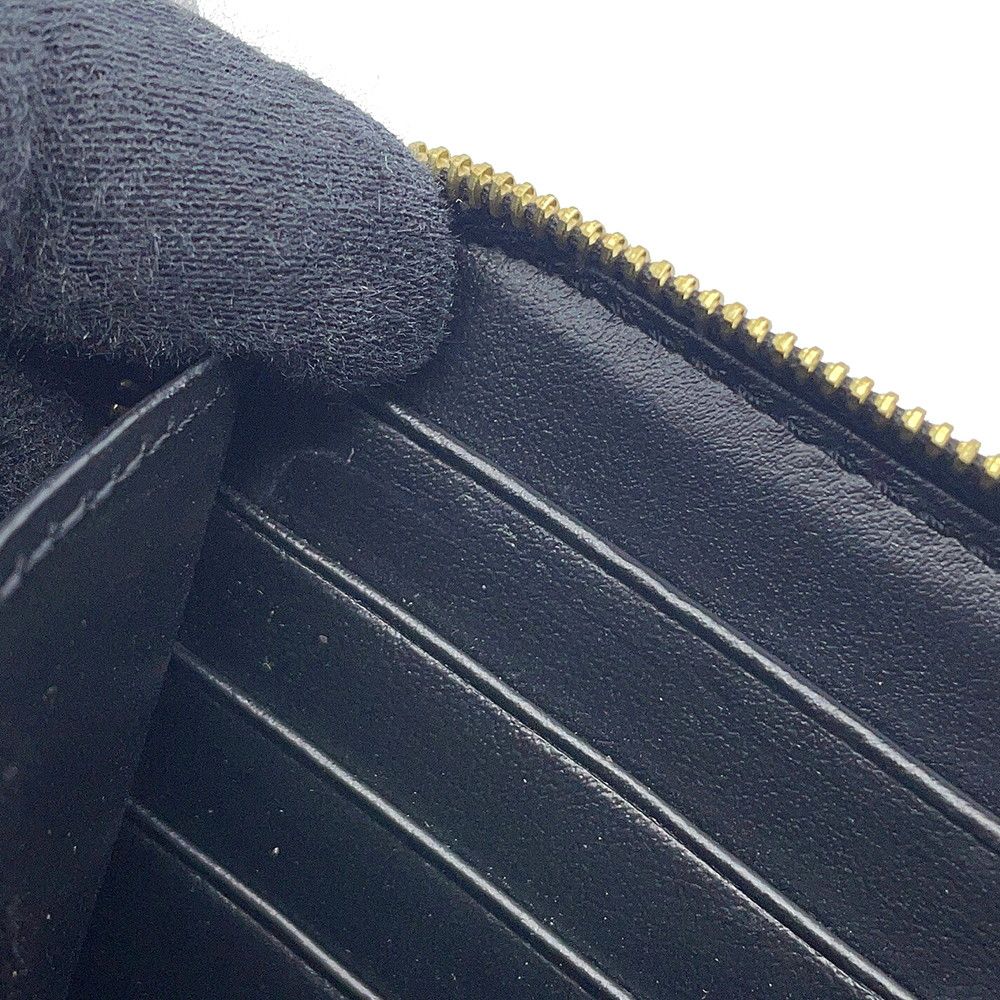 Celine Wallet Large Zip Triomphe Black