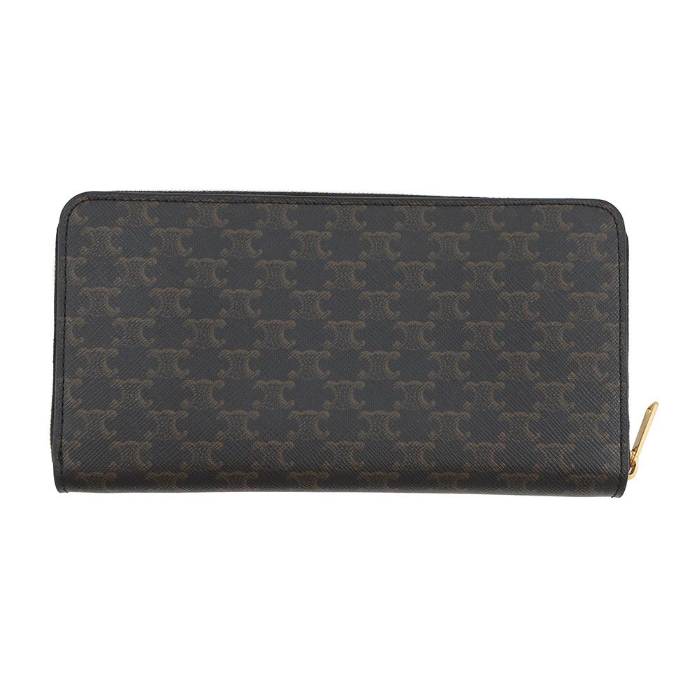Celine Wallet Large Zip Triomphe Black