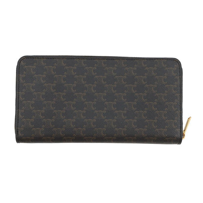 Celine Wallet Large Zip Triomphe Black