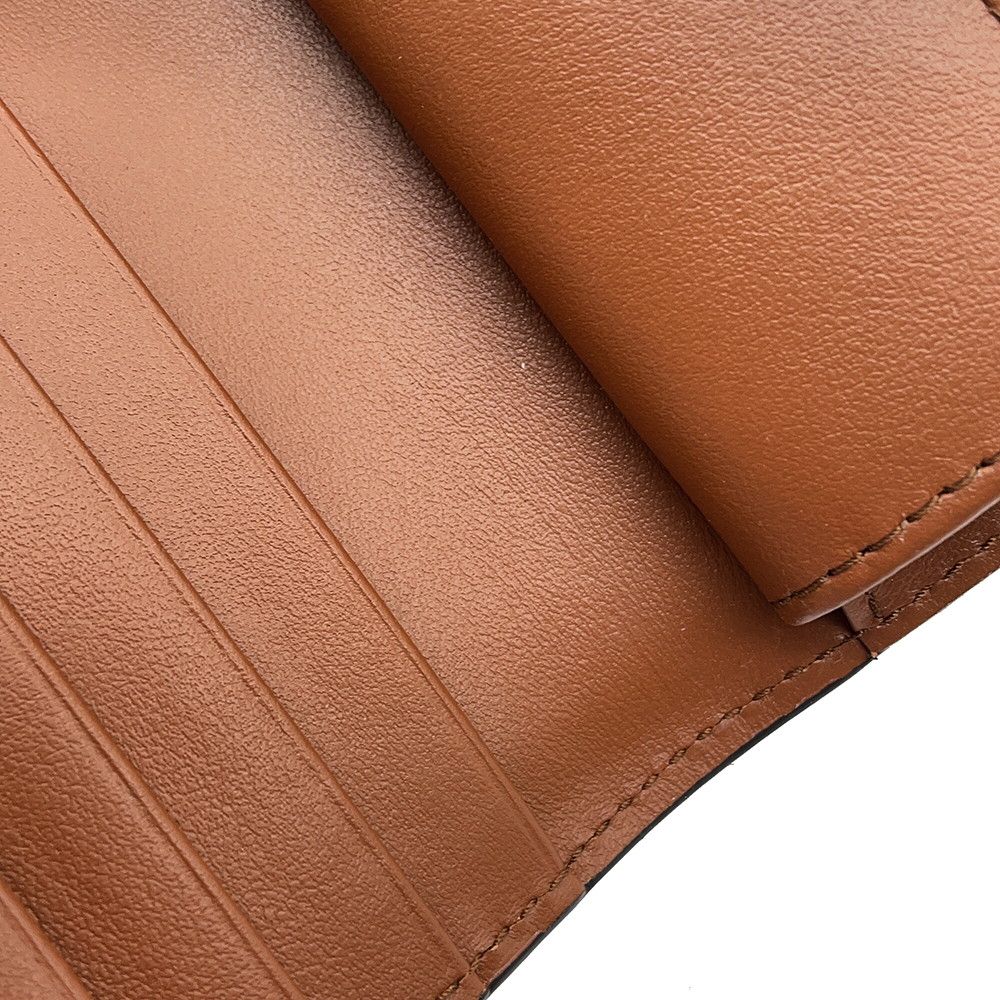 Prada Bifold Wallet City Calfskin Tab Triangle Logo Leather Compact