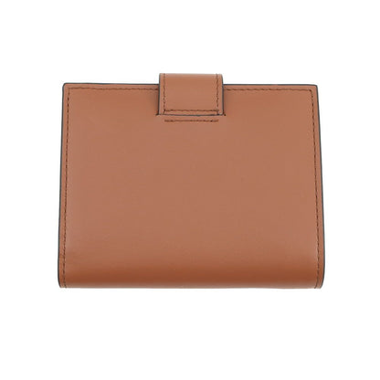 Prada Bifold Wallet City Calfskin Tab Triangle Logo Leather Compact