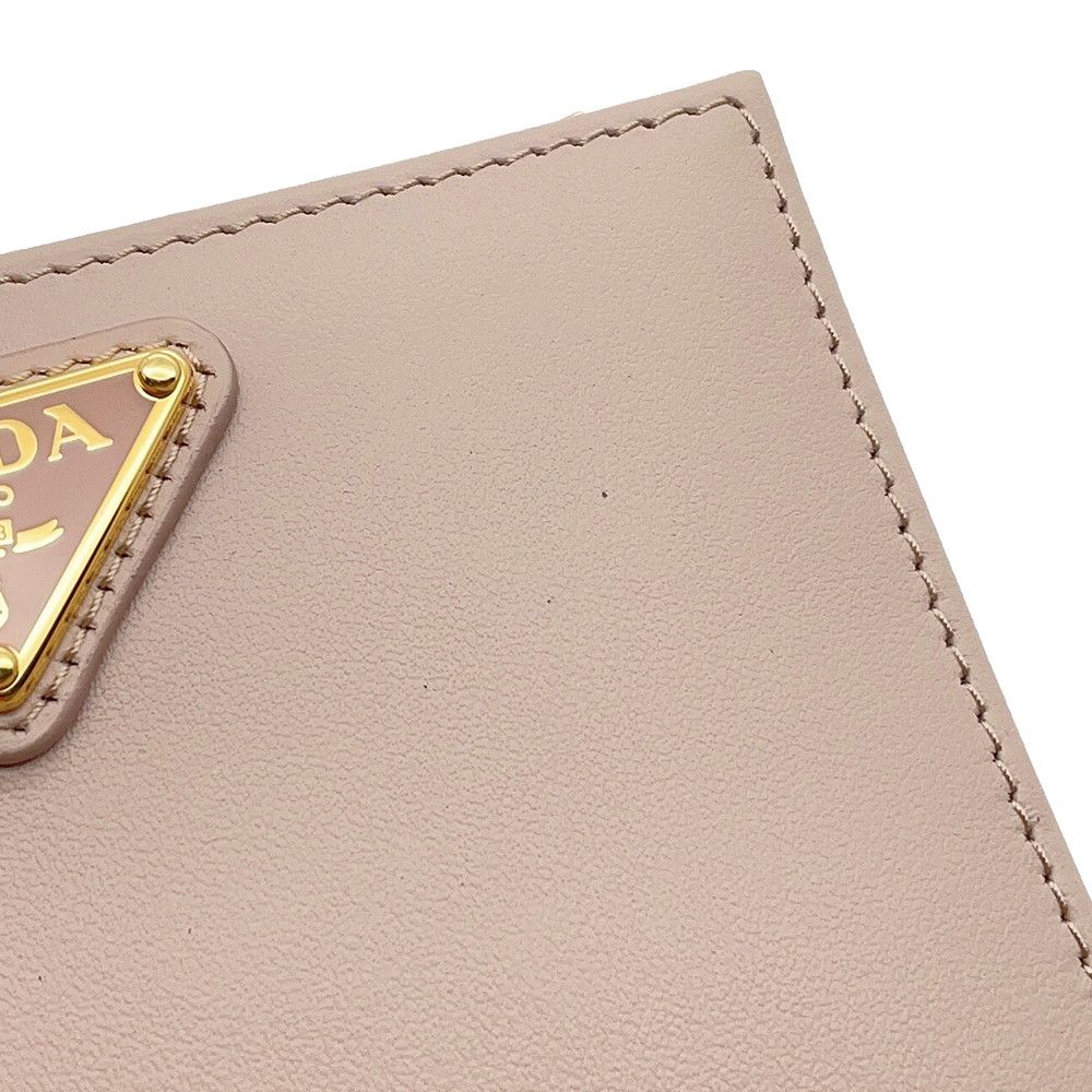 Prada Bifold Wallet Triangle Logo Compact Leather