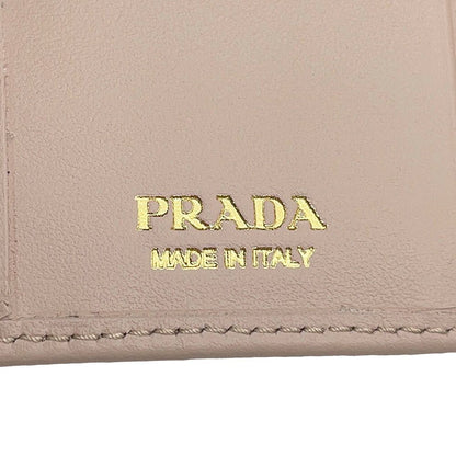 Prada Bifold Wallet Triangle Logo Compact Leather