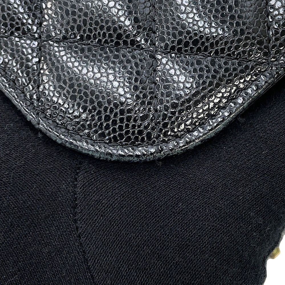 Chanel Chain Wallet CC Logo Business Affinity Mini Caviar Leather Black