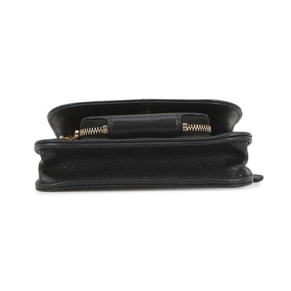 Chanel Chain Wallet CC Logo Business Affinity Mini Caviar Leather Black