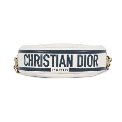 Dior Handbag Macro Cannage Vibe Micro Hobo 2-Way White