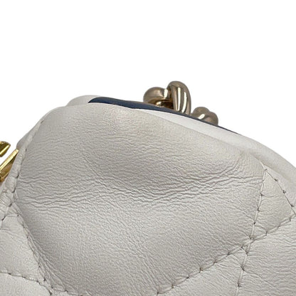 Dior Handbag Macro Cannage Vibe Micro Hobo 2-Way White