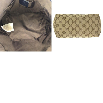 Gucci Children's Zoo Parrot Beige Navy Silver GG Canvas Leather Tote