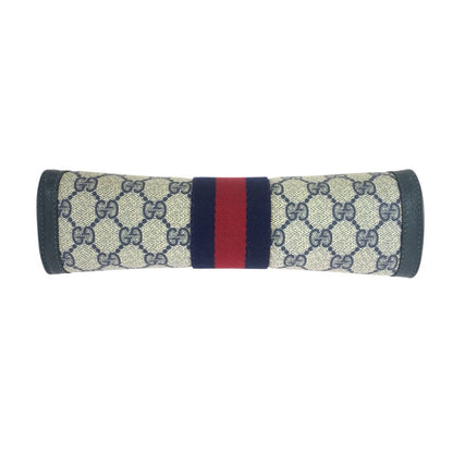 Gucci Sherry Line Navy Red GG Supreme Canvas 67 014 Clutch