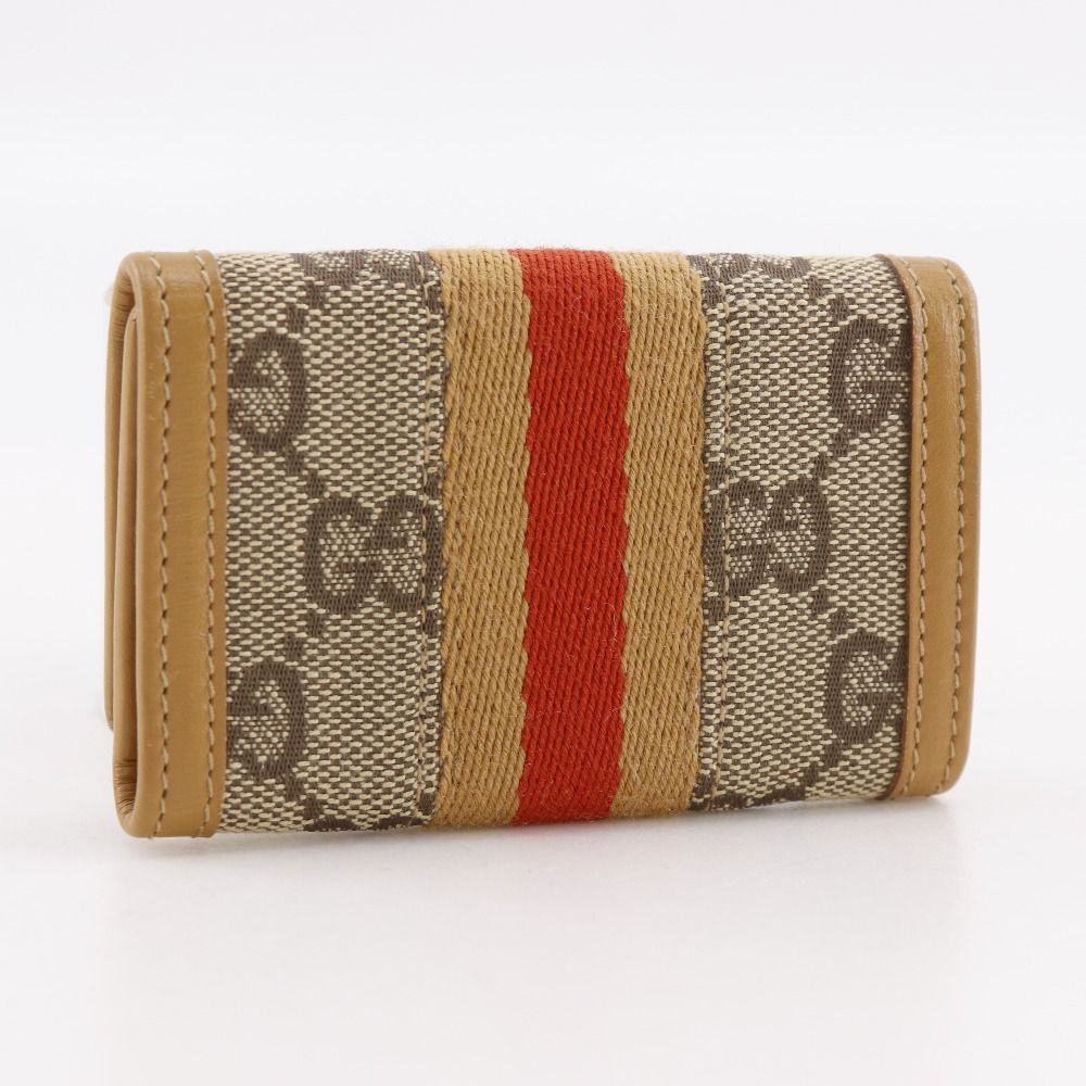 Gucci 033 GG Canvas Yellow Earth Color Key Case Key Holder