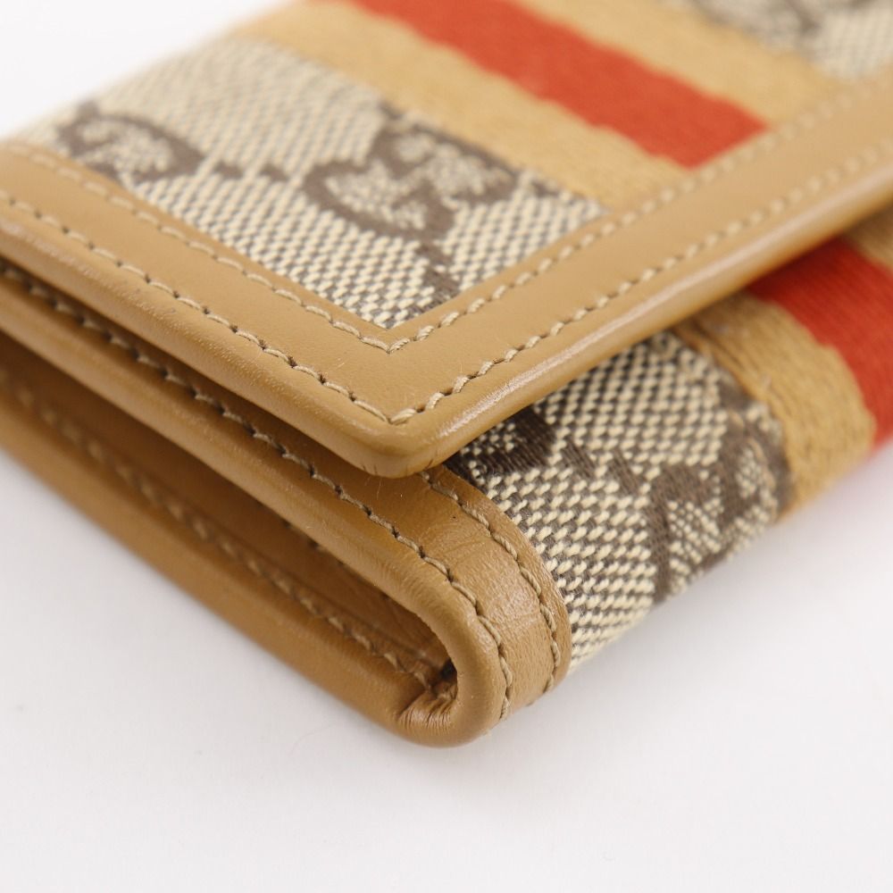 Gucci 033 GG Canvas Yellow Earth Color Key Case Key Holder