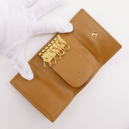 Gucci 033 GG Canvas Yellow Earth Color Key Case Key Holder