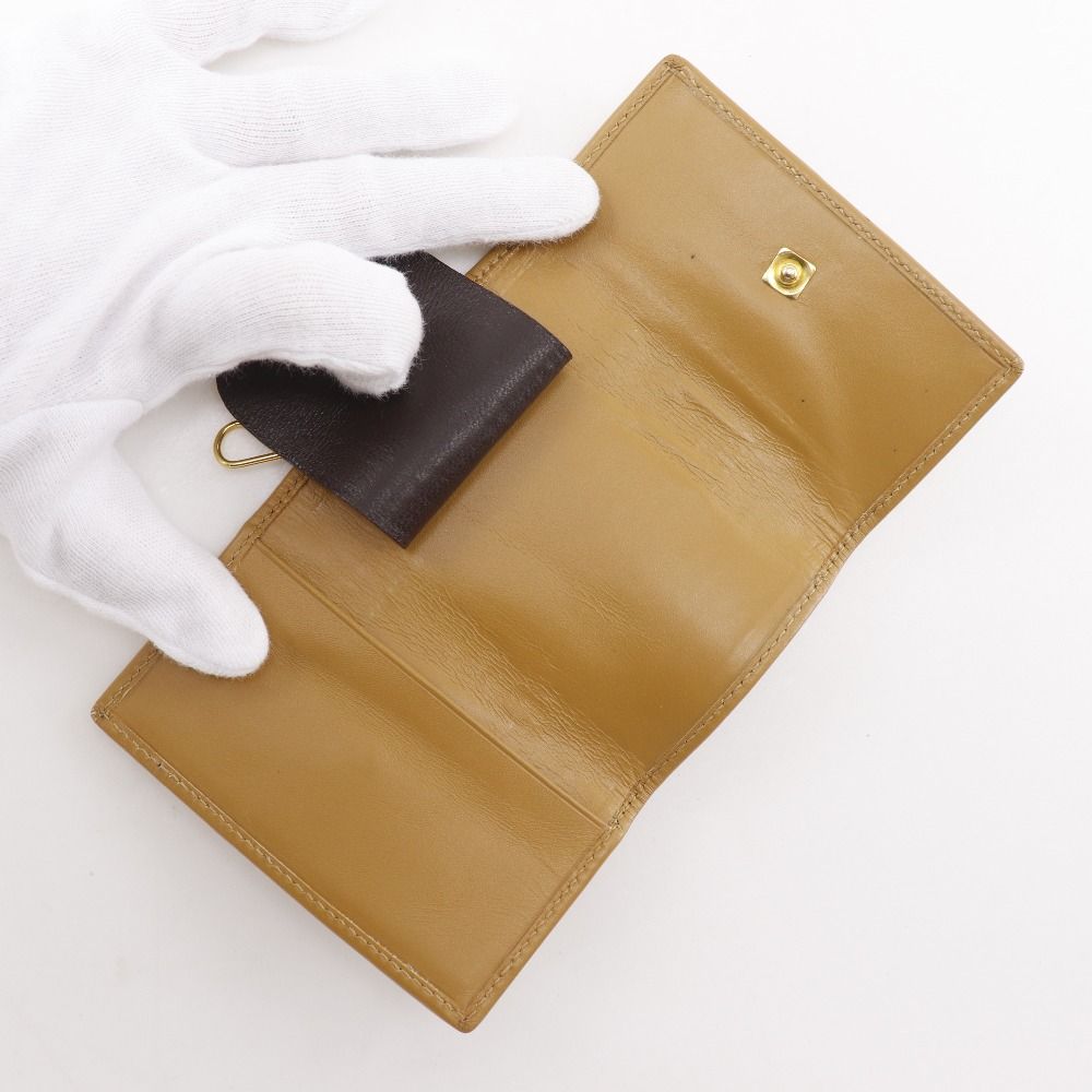 Gucci 033 GG Canvas Yellow Earth Color Key Case Key Holder