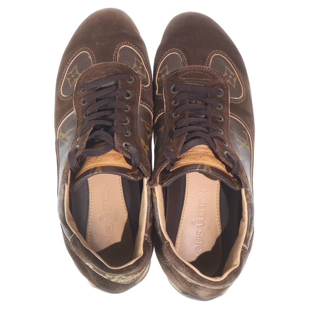 Louis Vuitton Monogram Suede Driving Shoes Brown