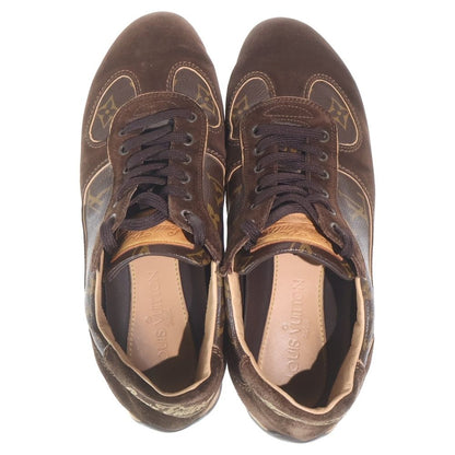 Louis Vuitton Monogram Suede Driving Shoes Brown