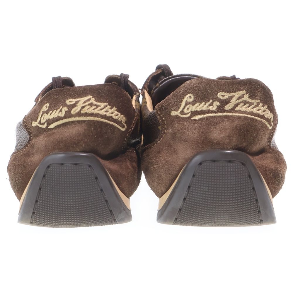 Louis Vuitton Monogram Suede Driving Shoes Brown