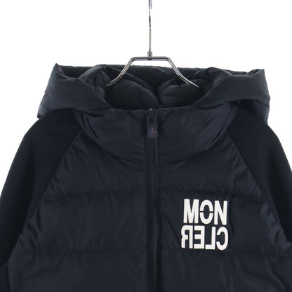 Moncler Grenoble Maglia Cardigan Hooded Down Jacket Hoodie Black