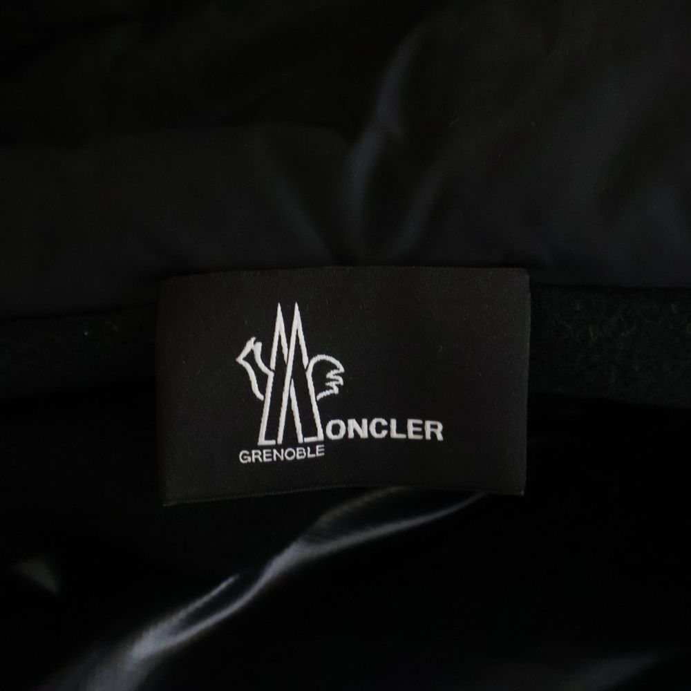 Moncler Grenoble Maglia Cardigan Hooded Down Jacket Hoodie Black