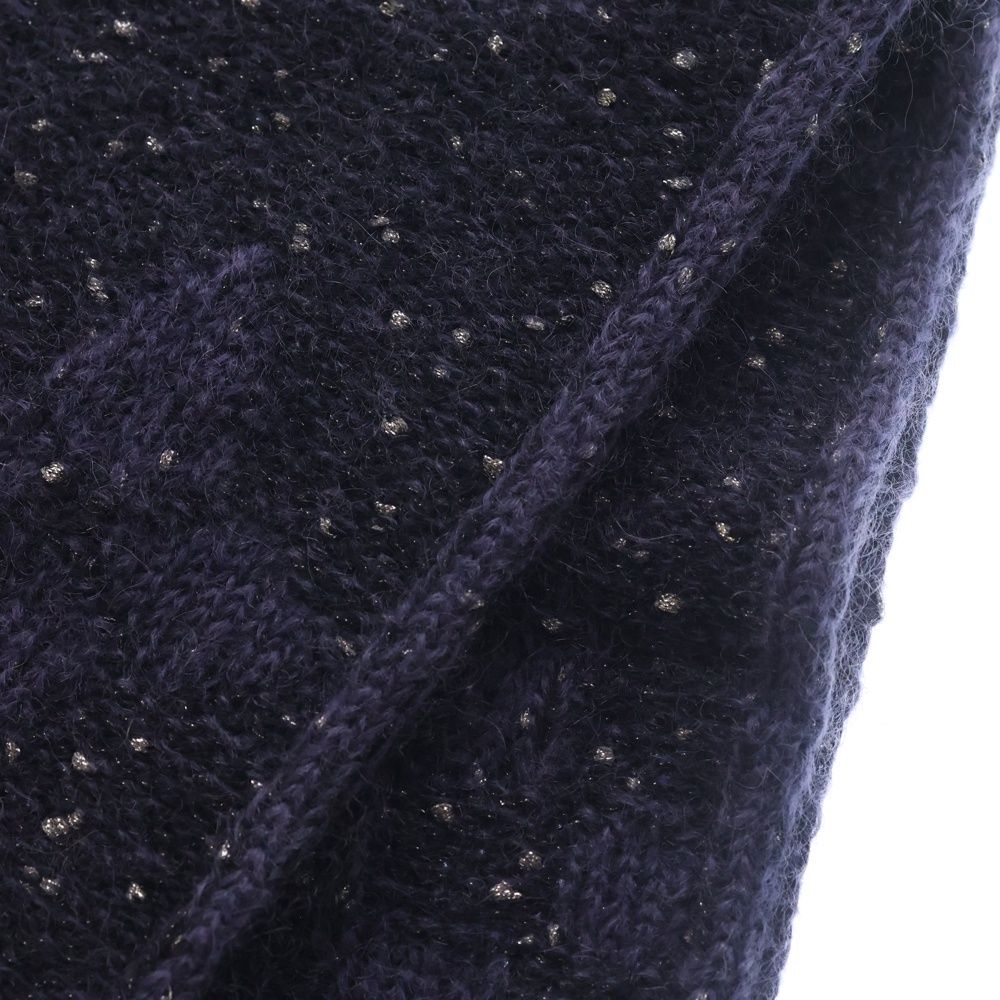 Louis Vuitton Echarpe Mono Sunset Mohair Blend Knit Scarf Navy Purple