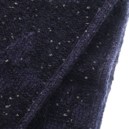 Louis Vuitton Echarpe Mono Sunset Mohair Blend Knit Scarf Navy Purple