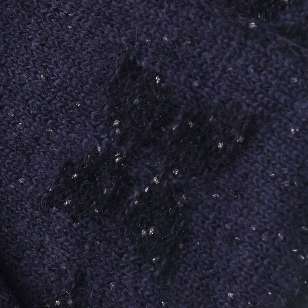 Louis Vuitton Echarpe Mono Sunset Mohair Blend Knit Scarf Navy Purple