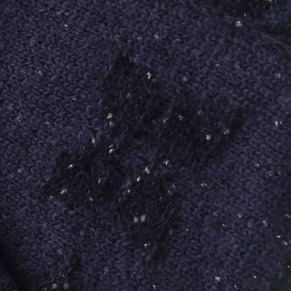 Louis Vuitton Echarpe Mono Sunset Mohair Blend Knit Scarf Navy Purple